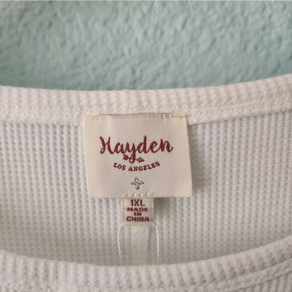 Hayden los Angeles short sleeve babydoll blouse new with tags - Picture 5 of 9